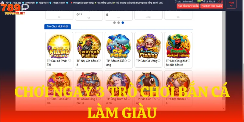 3 tựa game bắn cá đổi thưởng làm giàu hot