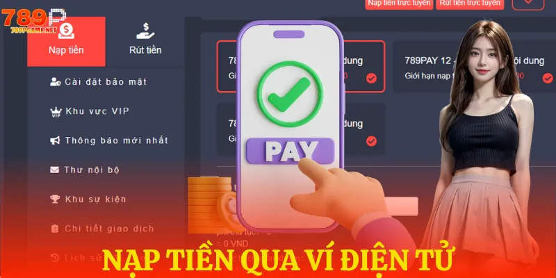 Nạp bằng ví điện tử