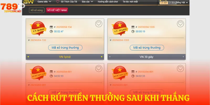 Nhận tiền thưởng sau khi thắng dễ dàng